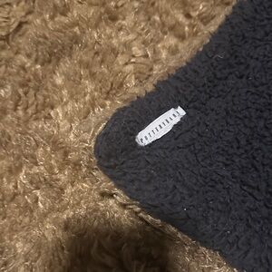 Pottery Barn fireside cozy sherpa reversible throw